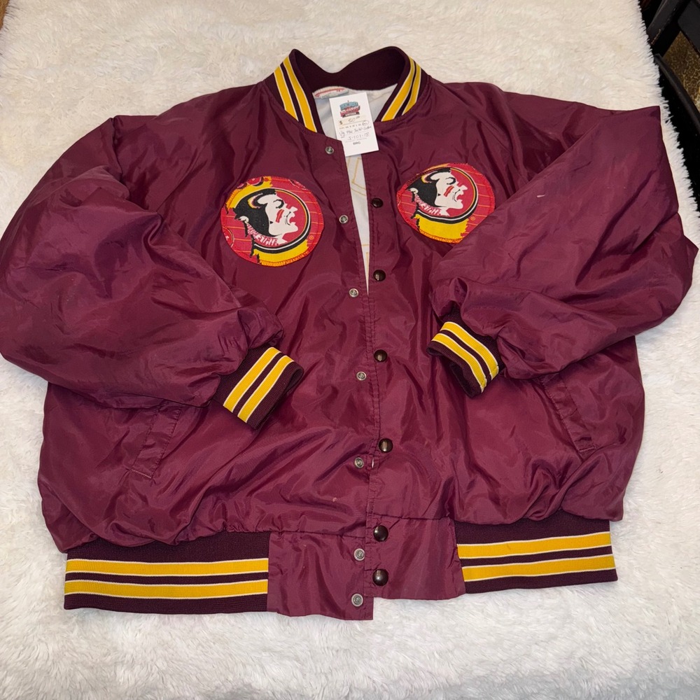 Hartwell Florida State Jacket Mens XXL Garnet Vintage FSU Seminoles Varsity